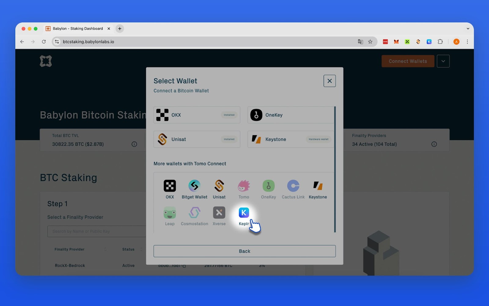 Babylon BTC（Bitcoin）质押教程– 帮助中心