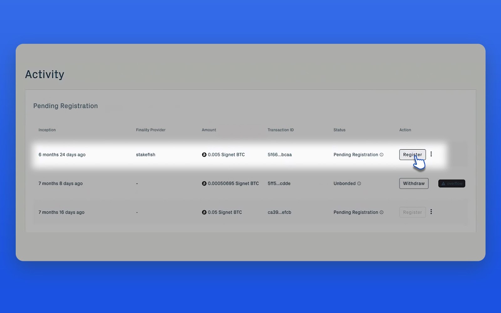 Babylon BTC（Bitcoin）质押教程– 帮助中心