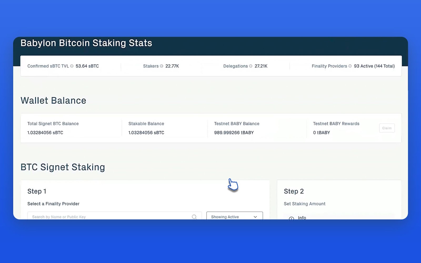 Babylon BTC（Bitcoin）质押教程– 帮助中心